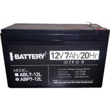 Акумуляторная батарея 12В 7 Ач для ДБЖ I-Battery ABP7-12L