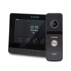 Комплект Wi-Fi відеодомофонa 7" BCOM BD-760FHD/T Black з підтримкою Tuya Smart + BT-400HD-AC Black