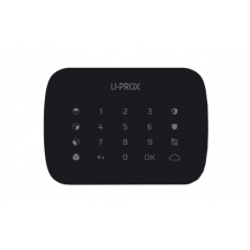  Бездротова сенсорна клавіатура для чотирьох груп U-Prox Keypad G4 Black