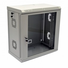 Серверна шафа CMS 12U, 600х350х640 мм (Ш*Г*В), акрилове скло, сіра