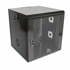 Серверна шафа CMS 12U, 600х500х640 мм (Ш*Г*В), акрилове скло, чорна