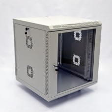 Серверна шафа CMS 12U, 600х600х640 мм (Ш*Г*В), акрилове скло, сіра