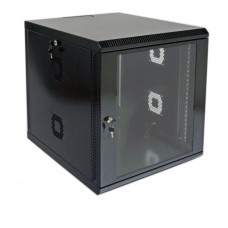 Серверна шафа CMS 12U, 600х700х640 мм (Ш*Г*В), акрилове скло, чорна