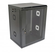 Серверна шафа CMS 15U, 600х500х773 мм (Ш*Г*В), акрилове скло, чорна