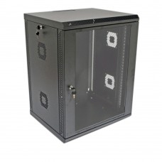 Серверна шафа CMS 15U, 600х600х773 мм (Ш*Г*В), акрилове скло, чорна