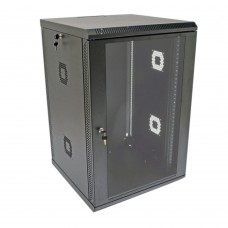 Серверна шафа CMS 18U, 600х600х907 мм (Ш*Г*В),, акрилове скло, чорна