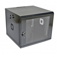 Серверна шафа CMS 9U, 600х600х507 мм (Ш*Г*В), акрилове скло, чорна