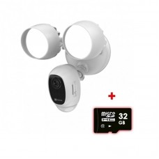IP відеокамера 2 Мп Wi-Fi з сиреною Ezviz CS-LC1C-A0-1F2WPFRL біла 2.8 мм